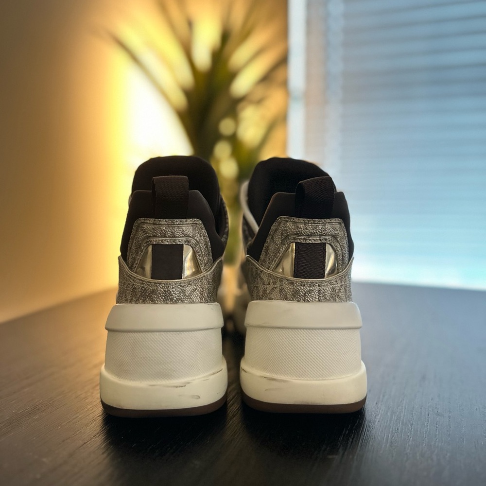 Michael Kors White and Black Women's Sneakers - Picture 3 of 4